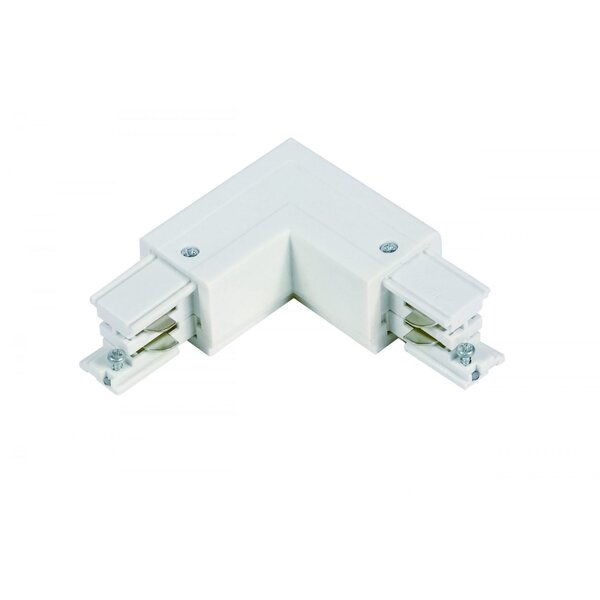 Lightexpert L-Vorm Connector Outside 3-Fase Rails - Wit