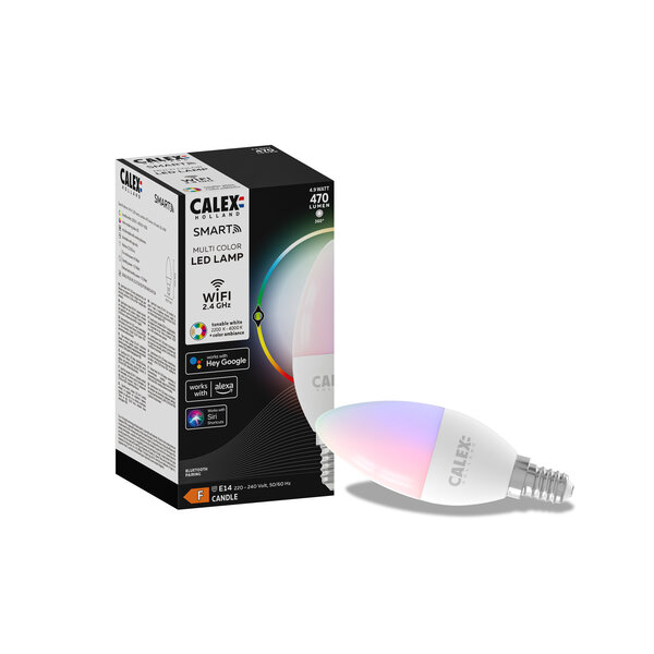 Calex Calex Smart Lamp RGB + CCT - E14 - 5W - 470 Lumen - 2200 - 4000K