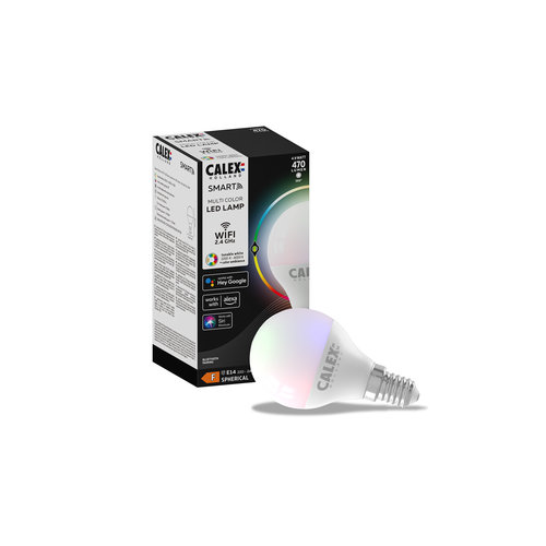Calex Smart RGB+CCT E14 LED Lamp - Wifi - Dimbaar - 5W