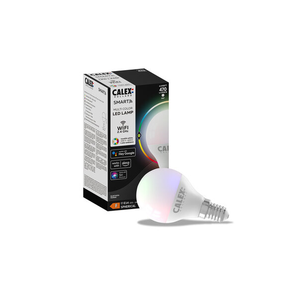 Calex Smart RGB+CCT E14 LED Lamp - Wifi - Dimbaar - 4,9W