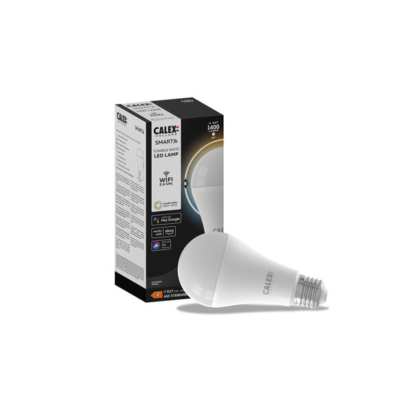 Calex Calex Smart LED GLS Lamp - E27 - 14W - CCT - 1400 Lumen - Dimbaar via app