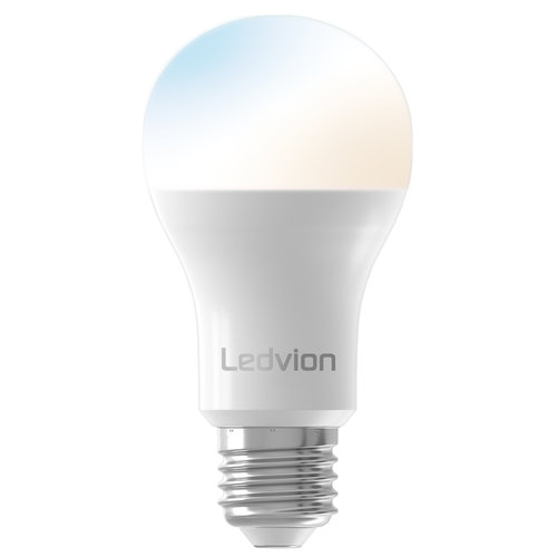 Ledvion Ledvion Smart CCT E27 LED Lamp - 2700-6500K - Wifi - Dimbaar - 8W