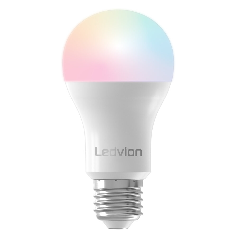 Ledvion Smart RGB+CCT E27 LED Lamp - Wifi - Dimbaar - 8W