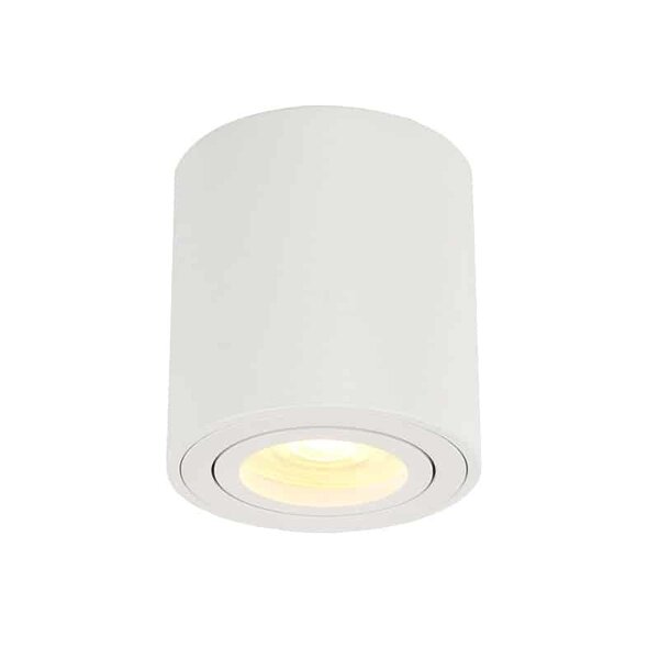 Lightexpert LED Opbouwspot - Rond - Wit - Kantelbaar - Excl. GU10 spot