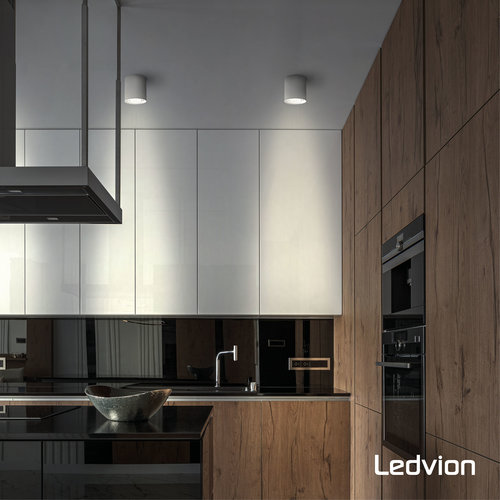Ledvion 10x GU10 LED Spots - 4.5W - 2700K - 345 Lumen - Full Glass - Voordeelpak