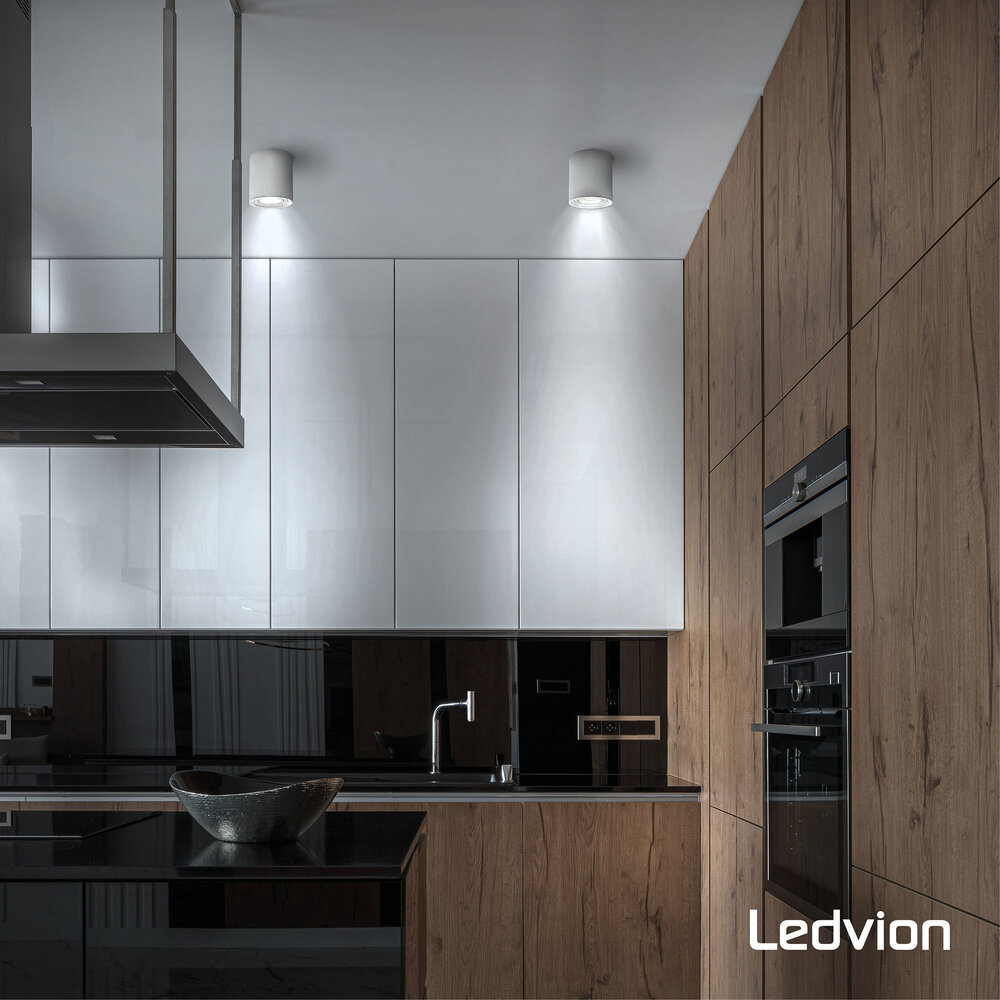 Ledvion 10x Dimbare GU10 LED Spots - 5W - 6500K - Voordeelverpakking