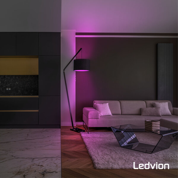 Ledvion Smart RGB+CCT E27 LED Lamp - Wifi - Dimbaar - 8W