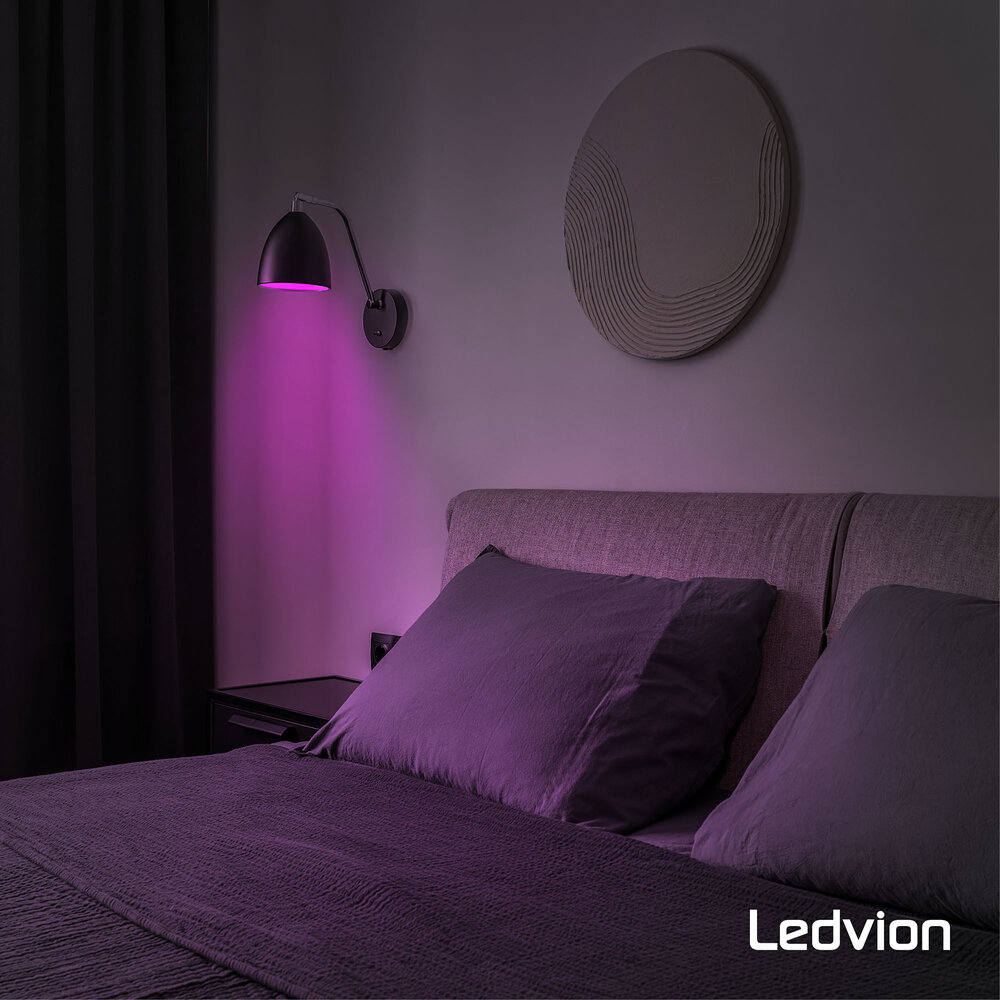 Ledvion Smart RGB+CCT E27 LED Lamp - Wifi - Dimbaar - 8W