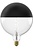 Calex Kalmar XXL Top Mirror Kopspiegellamp - E27 - 360 Lumen – Zwart