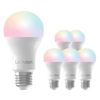 Ledvion Smart RGB+CCT E27 LED Lamp - Wifi - Dimbaar - 8W - 6 Pack