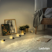 Ledvion Dimbare E27 LED Lamp Filament - 4.5W - 2100K - 470 Lumen Ledvion Ledvion Dimbare E27 LED Lamp Filament - 4.5W - 2100K - 470 Lumen