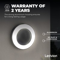 LED Wandlamp Met Sensor Thebe - Zwart Ledvion LED Wandlamp Met Sensor Thebe - Zwart