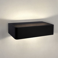 LED Wandlamp Buiten Selena Zwart - 3000K - 12W - IP54 Ledvion LED Wandlamp Buiten Selena Zwart - 3000K - 12W - IP54