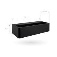 LED Wandlamp Buiten Selena Zwart - 3000K - 12W - IP54 Ledvion LED Wandlamp Buiten Selena Zwart - 3000K - 12W - IP54