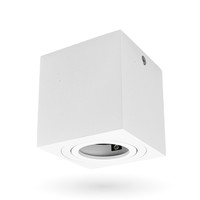 LED Opbouwspot - Vierkant - Wit - Kantelbaar - IP20 - Excl. GU10 spot Lightexpert LED Opbouwspot - Vierkant - Wit - Kantelbaar - IP20 - Excl. GU10 spot