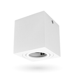 LED Opbouwspot - Vierkant - Wit - Kantelbaar - Excl. GU10 spot