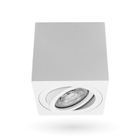 Dimbare LED Opbouwspot - Vierkant - Wit - 5W - 2700K - Kantelbaar - IP20 Lightexpert Dimbare LED Opbouwspot - Vierkant - Wit - 5W - 2700K - Kantelbaar - IP20