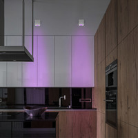 Smart LED Opbouwspot - Vierkant - Wit - 5W - RGBWW - Kantelbaar - IP20 Lightexpert Smart LED Opbouwspot - Vierkant - Wit - 5W - RGBWW - Kantelbaar - IP20