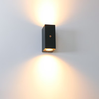 LED Buitenlamp met Schemersensor - Up & Down - Zwart - 2x GU10 Fitting - IP44 LED's Light LED Buitenlamp met Schemersensor - Up & Down - Zwart - 2x GU10 Fitting - IP44