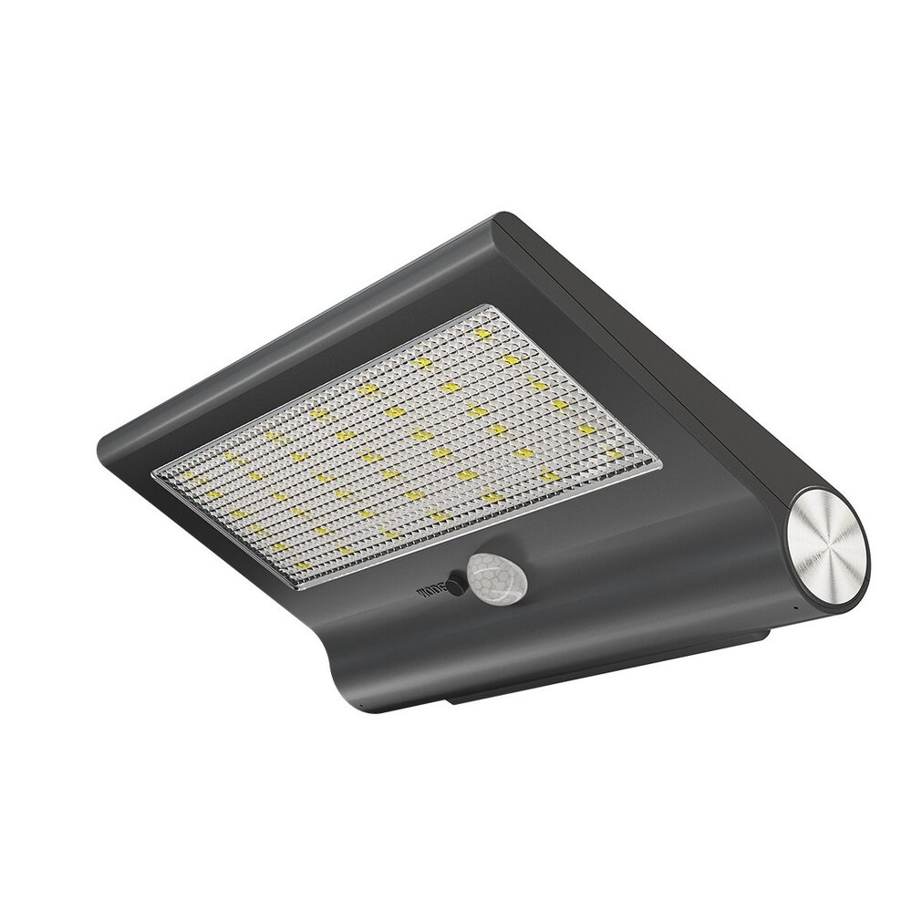 Calex Calex Solar Wandlamp Sensor - Zwart - 6000-7000K