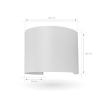 Dimbare LED Wandlamp Buiten Rond Wit - Tweezijdig - 3000K - 7W Ledvion Dimbare LED Wandlamp Buiten Rond Wit - Tweezijdig - 3000K - 7W