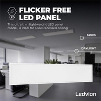 Lumileds LED Paneel 30x120 - 40W - 6500K - 100 lm/W - 5 Jaar Garantie Ledvion Lumileds LED Paneel 30x120 - 40W - 6500K - 100 lm/W - 5 Jaar Garantie