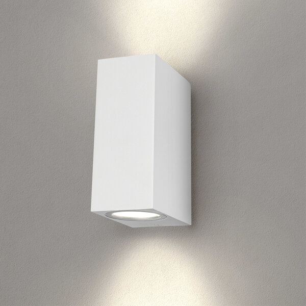 Ledvion Wandlamp Buiten - Cube Wit - 2 Zijdig