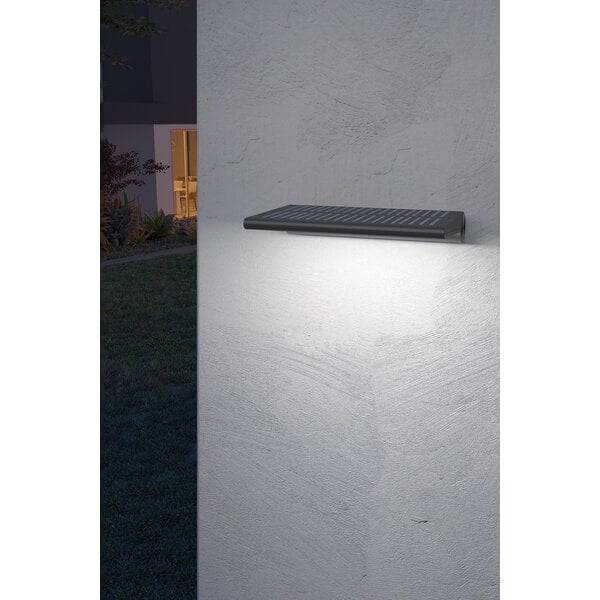 Calex Calex Solar Wandlamp Sensor - Zwart - 6000-7000K