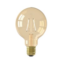 Calex Globe LED Lamp Warm Ø95 - E27 - 130 Lm - Goud Calex Calex Globe LED Lamp Warm Ø95 - E27 - 130 Lm - Goud