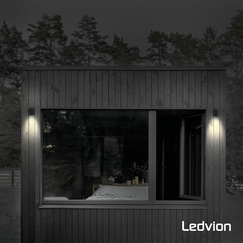 Ledvion Solar Wandlamp Arche - 3000K - IP44 - Zwart