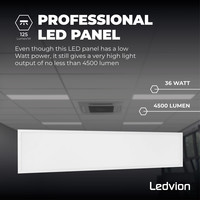Ledvion Samsung LED Paneel 30x120 - 36W - 125 lm/W - UGR <19 - 3000K  - 5 Jaar Garantie