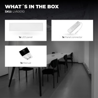 Samsung LED Paneel 30x120 - 36W - 125 lm/W - UGR <19 - 3000K - 5 Jaar Garantie Ledvion Samsung LED Paneel 30x120 - 36W - 125 lm/W - UGR <19 - 3000K - 5 Jaar Garantie