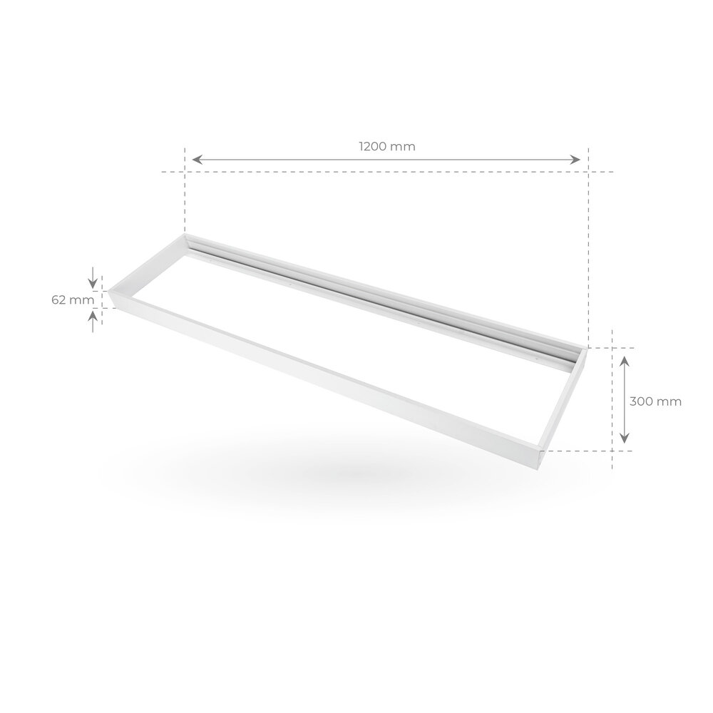Ledvion LED Paneel Opbouw - 30x120 - Aluminium - Wit