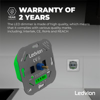 Ledvion LED Dimmer 5-600 Watt 220-240V - Fase Afsnijding - Universeel