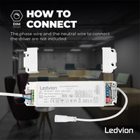 LED Driver Dimbaar voor LED Panelen 0-10V Ledvion LED Driver Dimbaar voor LED Panelen 0-10V