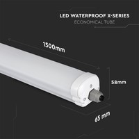 LED TL Armatuur 150CM - 32W - 6400K - 5120 Lumen - Koppelbaar Lightexpert LED TL Armatuur 150CM - 32W - 6400K - 5120 Lumen - Koppelbaar