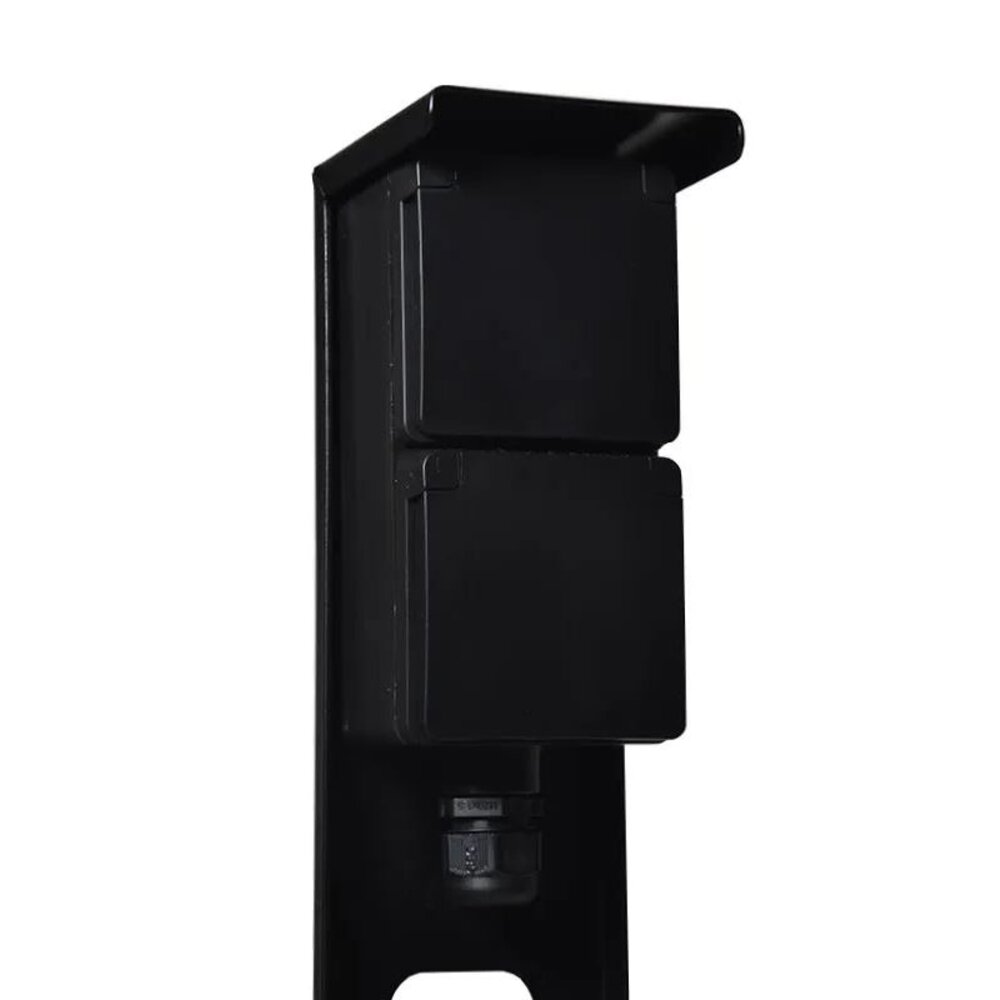 Niko Buitenstopcontact met Niko Schakelmateriaal - 2 Stopcontacten - 1 Wartel - IP55 - 65cm