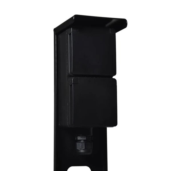 Niko Buitenstopcontact met Niko Schakelmateriaal - 2 Stopcontacten - 1 Wartel - IP55 - 65cm