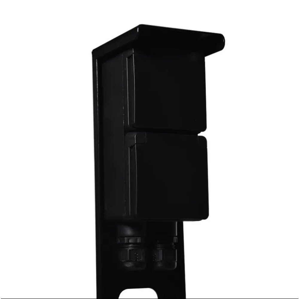Niko Buitenstopcontact met Niko Schakelmateriaal - 2 Stopcontacten - 2 Wartels - IP55 - 65cm