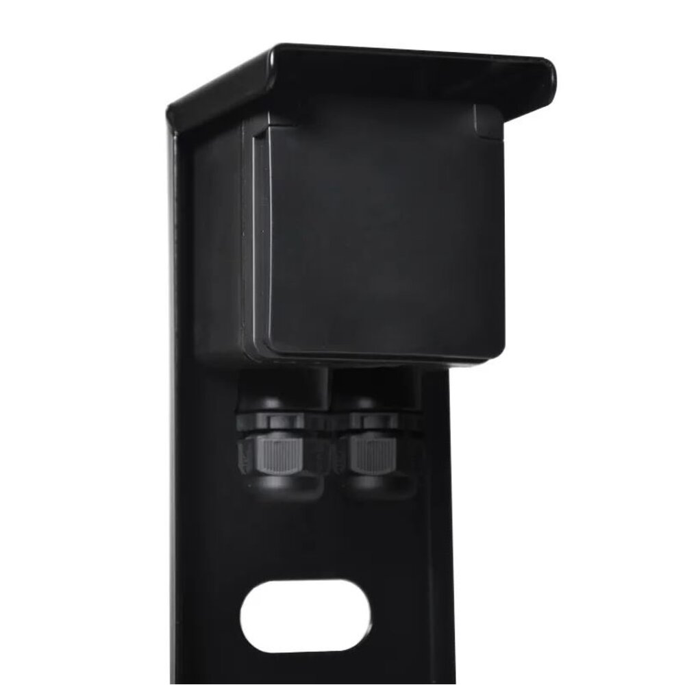 Niko Buitenstopcontact met Niko Schakelmateriaal - 1 Stopcontact - 2 Wartels - IP55 - 65cm