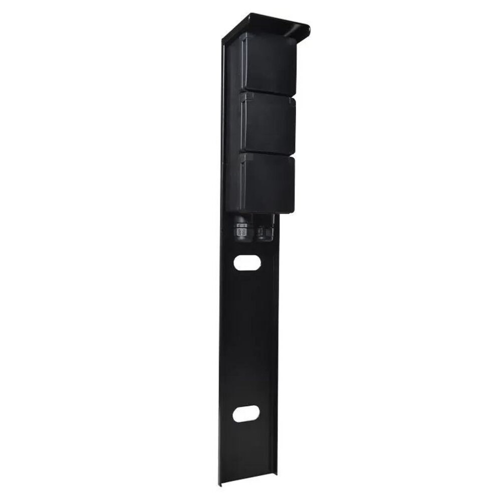 Niko Buitenstopcontact met Niko Schakelmateriaal - 3 Stopcontacten - 2 Wartels - IP55 - 65cm