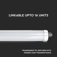 IP65 LED Armatuur 60 cm - 18W - 1440 Lumen - 4000K - Koppelbaar V-TAC IP65 LED Armatuur 60 cm - 18W - 1440 Lumen - 4000K - Koppelbaar