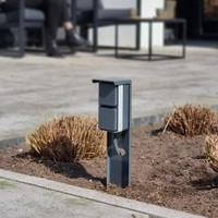 Buitenstopcontact - Hager Berker Schakelmateriaal - 2 Stopcontacten - IP55 - 65cm Hager Berker Buitenstopcontact - Hager Berker Schakelmateriaal - 2 Stopcontacten - IP55 - 65cm