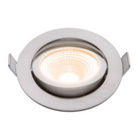 EcoDim LED Inbouwspots Nikkel - 5W – IP54 – 2000K-3000K - Kantelbaar