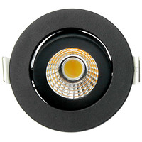 EcoDim LED Inbouwspots  Zwart - 5W – IP54 – 2000K-3000K - Kantelbaar