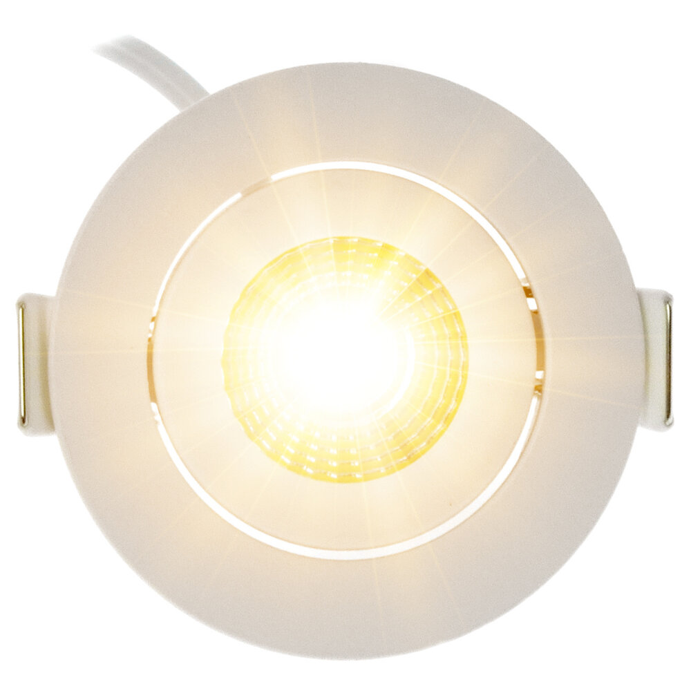 EcoDim LED Inbouwspots Wit - 5W – IP54 – 2700K - Kantelbaar