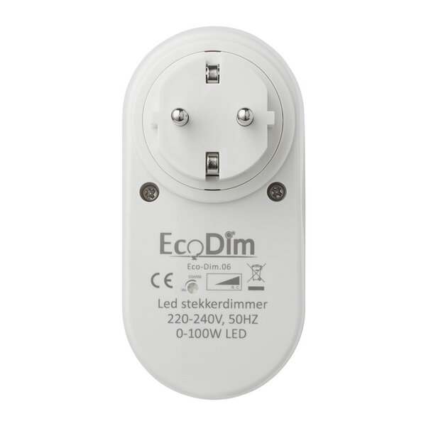 EcoDim LED Stekkerdimmer 0-100 Watt 220-240V