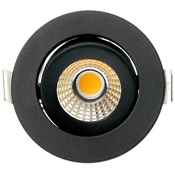 EcoDim LED Inbouwspots Zwart - 5W – IP54 – 2700K - Kantelbaar