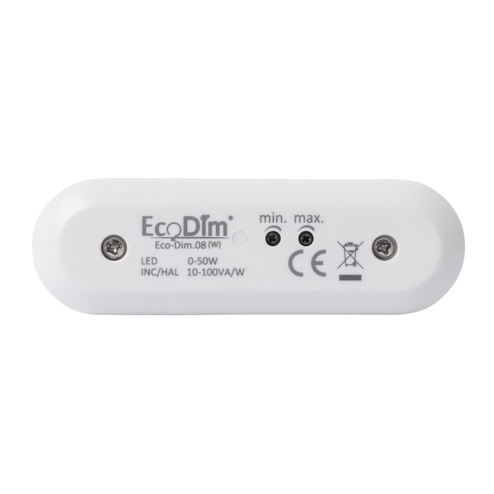 EcoDim LED Snoerdimmer Wit 0-50 Watt 220-240V - Fase Afsnijding