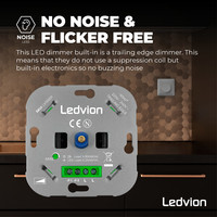 Ledvion LED Dimmer 3-250 Watt 220-240V - Fase Afsnijding - Universeel - Compleet
